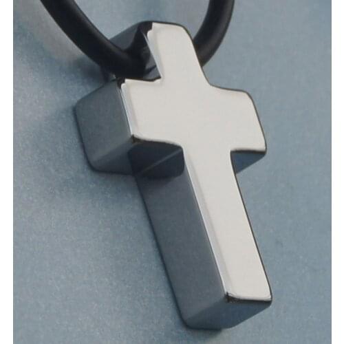 Forever classic mini cute cross sratch proof tungsten pendant necklace