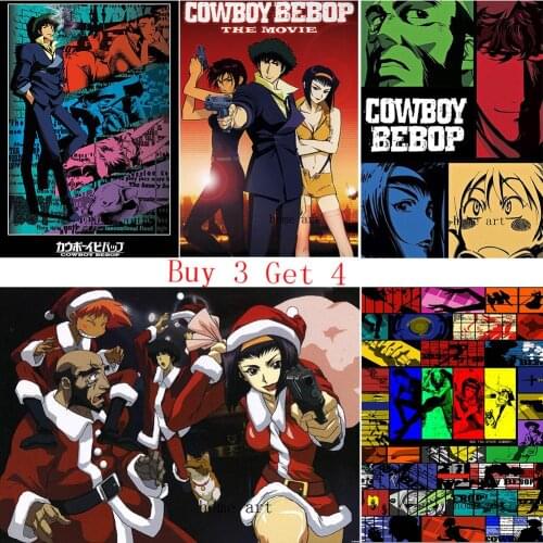 Cowboy bebop Poster Clear Image Wall Stickers Home Decoration Good Quality Prints White Coated Paper