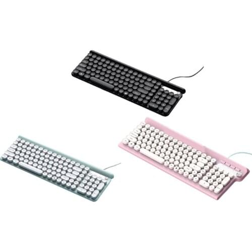 Wired L3 Gaming Keyboard with Multimedia Control Knob 102-Key Quiet for PC Laptop Desktop Computer Keyboard 3 Colors