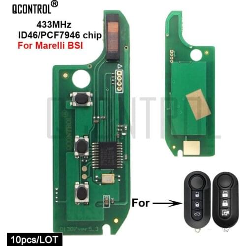 QCONTROL Car Remote Key Electronic Circuit Board for FIAT 500L MPV Bravo Ducato for Marelli System Auto Control