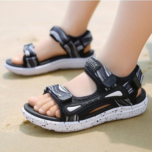 New 2021 Summer Children Sandals Fashion Casual Sandalias Kids Shoes Non-slip Soft Bottom Leather Boys Sandals for Boys