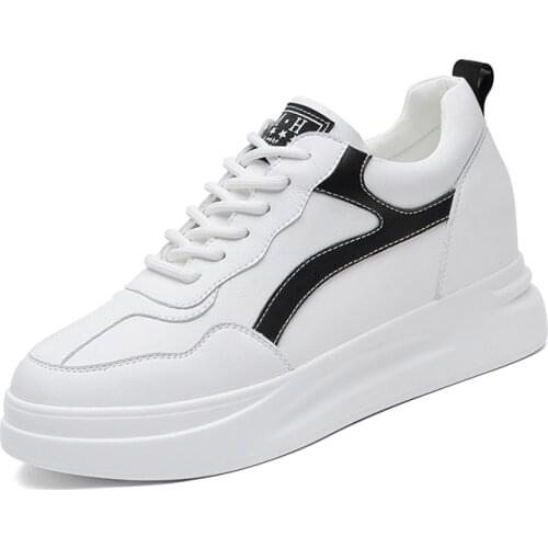 Round-Toe Thick-Soled Low-Top Shoes Inner Height Increase And Color Matching Casual Shoes Water Platform WomenS Shoes