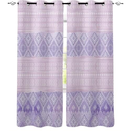 Ethnic Style Geometry Blackout Curtains For Living Room Window Curtains For Bedroom Kitchen Curtains Drapes Blinds
