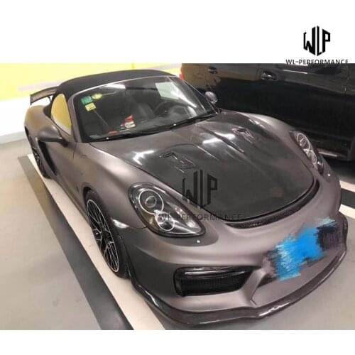 High Quality Carbon Fiber / FRP Front Engine Hood Bonnets engine Covers Car Body Kit For Porsche 718 RS style Car styling