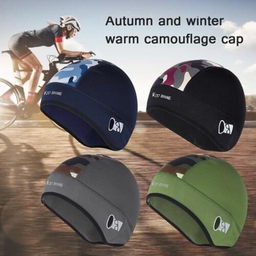 Bicycle Caps Winter Warm Fleece Hats Thermal Bicycle Camouflage Cap Riding Hats Warm Windproof Sports Hat Bike Opportune