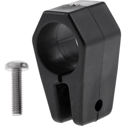 1 Inch/25mm Boat Bimini Top Fitting Tube Jaw Slide Black Nylon Marine Hardware with Bolt