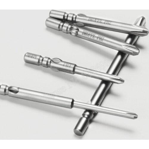 10Pcs Magnetic Phillips Cross PH2 Screwdriver Bit S2 800 4MM Shank Electric Screw Driver Power Tool 60mm length