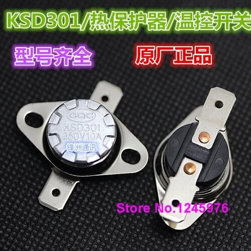 20 pcs KSD301 160 degree 250V/10A normally closed thermostat / thermal protector / temperature control switch