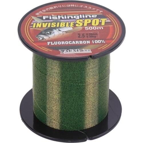 500m Fishing Line Flourocarbon Coated Super Strong Nylon Smooth Main Line Invisible Strong Pull Sea Fishing Line Accessories