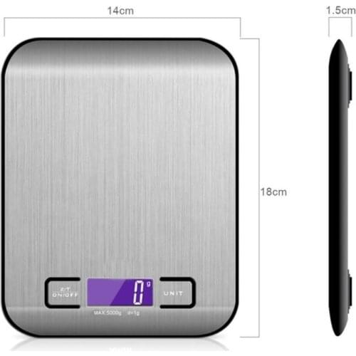 5kg Household Kitchen Scale Electronic Food Scales Scales Measuring Tool Slim LCD Digital Electronic Weighing Scale Cocina Home