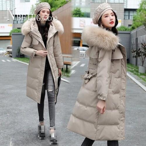 Black Yellow Milk Tea Colors Women Parkas XS-2XL Faux Fur Collar Female Overcoat