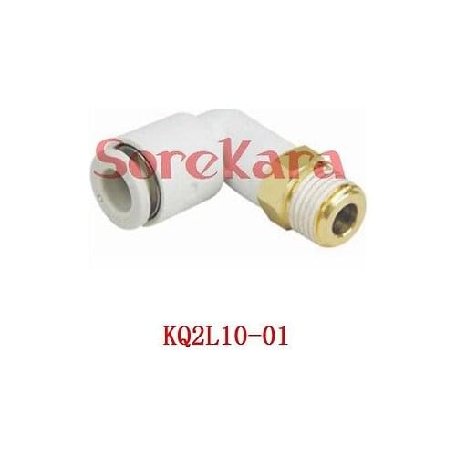 KQ2L10-01 One-Touch Fitting Push In Male Elbow Connector Applicable Tube O.D. 10mm Port Size G1/8" KQ2L1001SMC Type