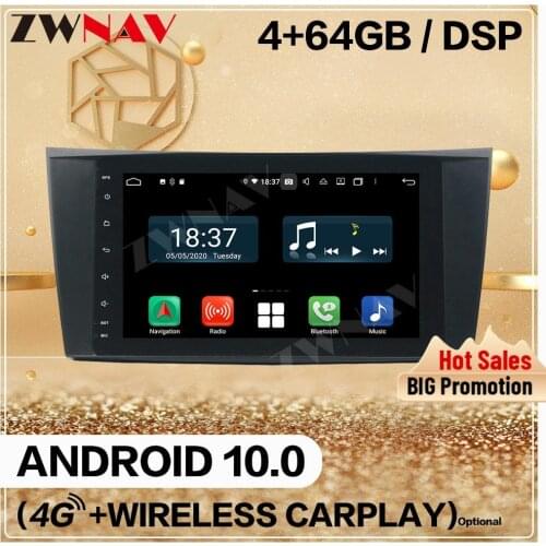 4+128GB2 din For Benz E-Class W211 CLS W219 G-Class W463 2002-2006 2007 2008 Android 10.0 Auto Audio Radio Stereo GPS Head Unit