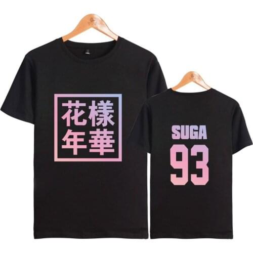 Korean bangtan boys Popular Team Tee Shirt Short Sleeve T-shirt Cotton Fashion Young Forever T-shirts Women TShirts kpop Clothes