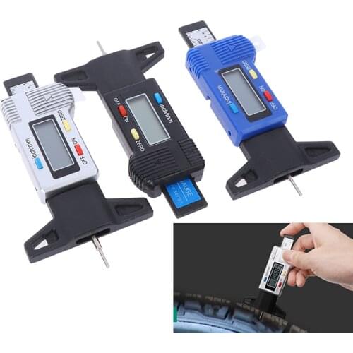 1pc High Quality Digital Tread Depth Gauge High Accuracy Tire Thread Tester Gauge Measurer With LCD Display Measuring Gauge