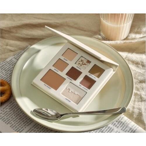 JC/Joocyee Milk Tea 8 Color Eyeshadow Palette Matte Shimmer Glitter Pigment Easy to Wear Long Lasting Waterproof Eye Makeup