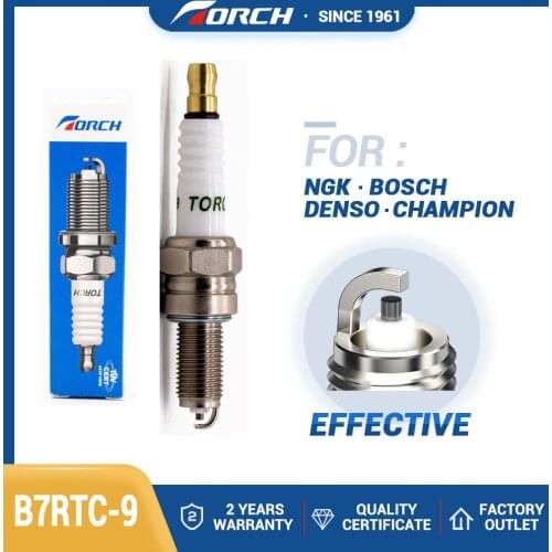 China Original Spark Ignition Candle TORCH B7RTC-9 Replace for NGK CPR7EAIX-9 NGK CPR7EA-9 Denso 2677006480 Denso U22EPR9