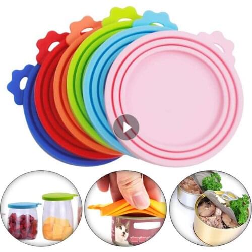 Pet Can Lid Portable Silicone Dog Cat Canned Lid Pet Food Cover Storage Fresh-keeping Lids Fast Delivery Direct Sales Supplies