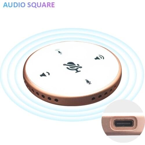 Mini USB A Microphone Laptop Speaker Desktop Computer Conference Omnidirectional Mic Phone for Business Video Meeting