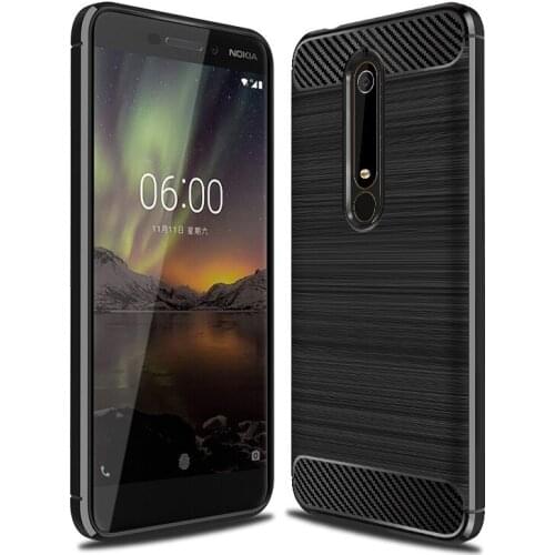 Soft Cover for Nokia 6 2018 5.1 3.1 2.1 Case Carbon Fiber Silicone Phone Case for Nokia 7.1 8 Sirocco 9 X3 X6 X7 Back Cover
