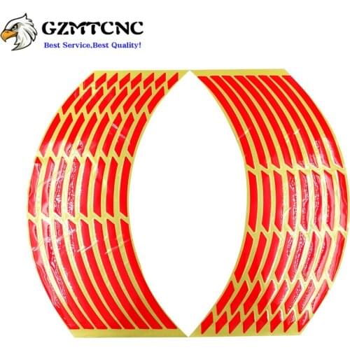 Car motorcycle Tire Rim Stickers 17"-19" Reflective Wheel Tyre Sticker Decals Decors For Yamaha FZ6 FAZER FZ6R FZ8 FZ1 FAZER XJ6