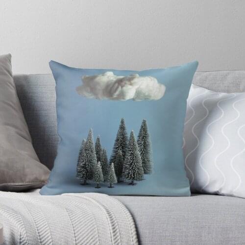 A cloud over the forest Throw Pillow Cushion Cover Polyester throw pillows case on sofa home living room car seat decor 45x45cm