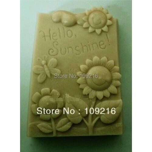 Wholesale!!!1pcs Sun Shine (ZX948) Silicone Handmade Soap Mold Crafts DIY Mold