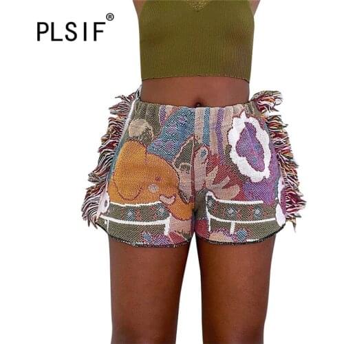 PLSIF Women's High Waist Shorts