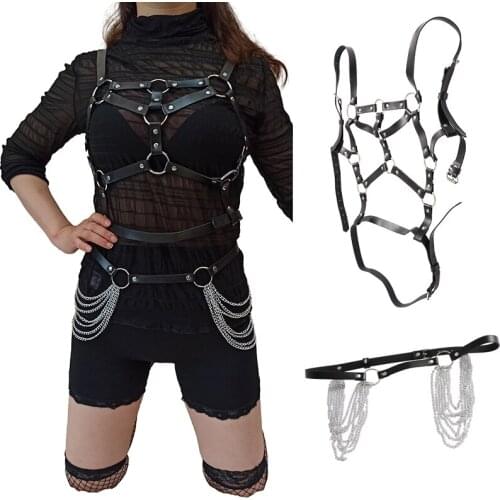 2021 Punk Style Personality Sexy Restraint Belt Belt Body Belt Sex Toy Products Female Sex Toys Personality Accessories