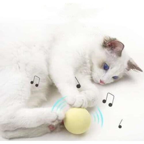 Smart Cat Toys Ball Cat Training Toy Interactive Catnip Pet Playing Ball Pet Squeaky Supplies Products Toy for Cats Kitten Toys