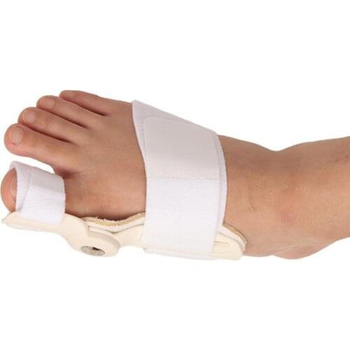 Valgus Corrector, Toe Separator Rotatable Metal Bracket Elastic Cloth Adjustable Strap with Fixing Plate Relief The Pain Toe