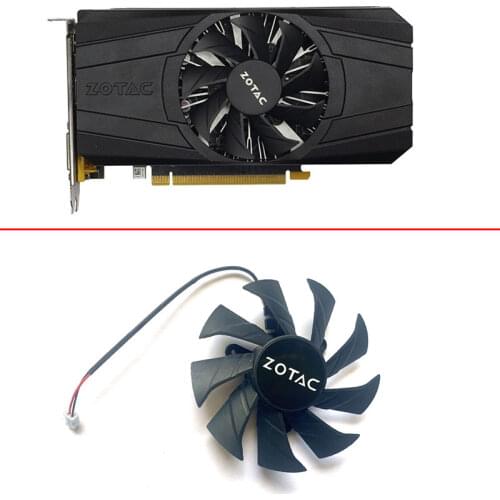 2pin 85MM GPU FAN For ZOTAC GeForce GTX 1050Ti 4GB PB Thunder Graphics Card Fans GA91B2U GTX 1050 PA Cooler fan Replace Fan
