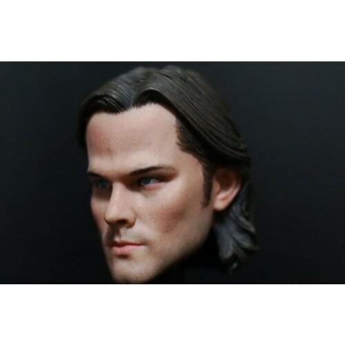 1/6 Sam Winchester Head Sculpt PVC Male Head Carving Fit 12'' Action Figure Body Dolls