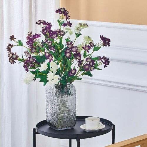 1pc Ink Orchid Artificial Silk Flowers Home Party Wedding Artificial Flowers Fake Flowers Orchid Hall Bouquet