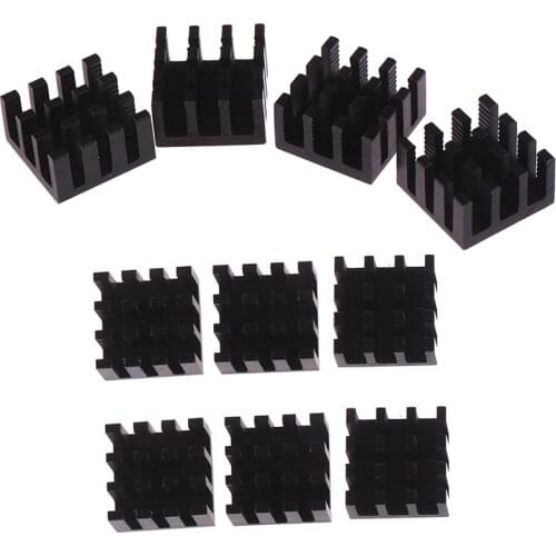 10pcs Computer Cooler Radiator Aluminum Heatsink Heat sink for Electronic Chip Heat dissipation Cooling Pads 14*14*8mm