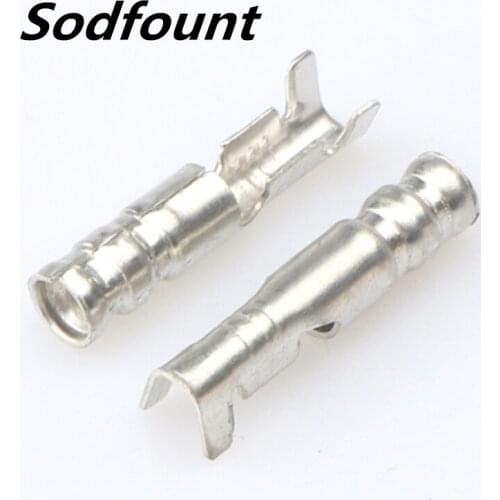 100pcs H62 brass tinned 2.8mm automotive terminal Automotive connector female terminal DJ221Q-2.8B