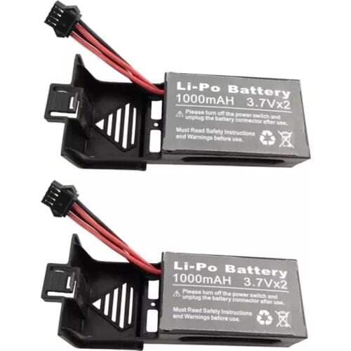 2pcs7.4V 1000mAh Li-Po Battery for Udi U842 U842-1 U818S RC Quadcopter Drone Spare Parts