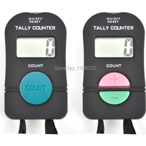200pcs Digital Hand Tally Golf Counter Electronic Manual Clicker Gym Running Clicker Up Down Neck Strap Home Kitchen Cook Tool