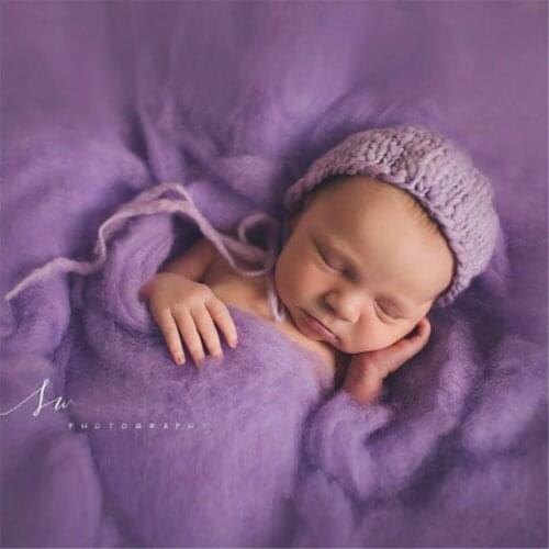 60*60cm Fluffy Wool Felt Fleece Real Pure Wool Basket Filler Stuffer Newborn Photography Props