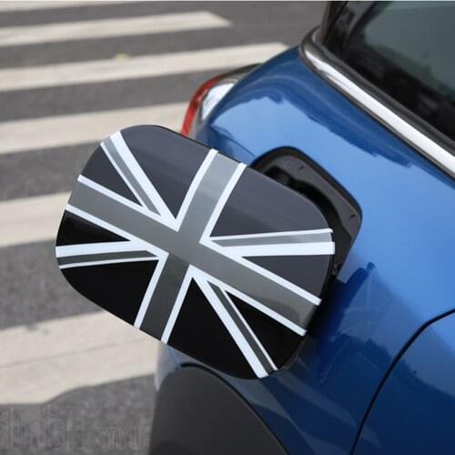 Union Jack Checker Fuel Tank Cap Decoration Case Cover Sticker Housing For Mini Cooper Countryman F60 Car Styling Accessories