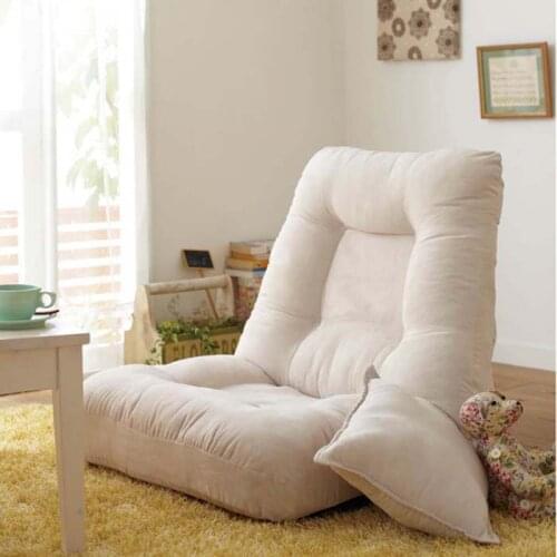 Folding sofa chair tatami lazy sofa floor chair computer reading back soft seat bed with pillow Lounger Seat Pouf Japanese style