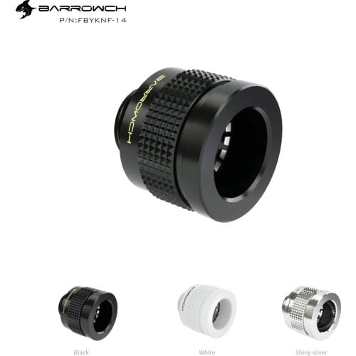 Barrowch computer water-cooled heat dissipation Wolverine (Wolverine) series 14MM super anti-off hard pipe connector FBYKNF-14