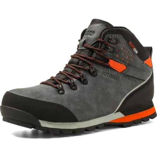 Autumn Boots Men Fashion ankle Men boots Size 40-47 Waterproof men shoes outdoor walking shoes male zapatos de hombre