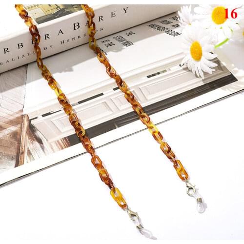 Leopard Glasses Chain Acrylic Unisex Chain for Face Mask Necklace Sunglasses Straps Eyeglasses Holder Neck Chains Holder 2021