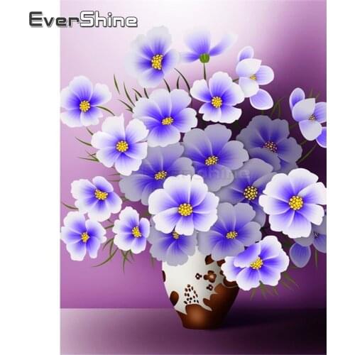 Evershine DIY Diamond Embroidery Full Display Flowers Diamond Painting Full Square Daisy Picture Of Rhinestones diamond mosaic