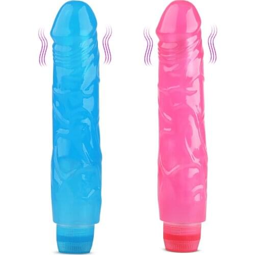 Crystal Jelly Dildo Artificial Penis Soft Silicone Vibrator Intimate Massage Stick Magic Wand Male Cock Adult Toys for Women