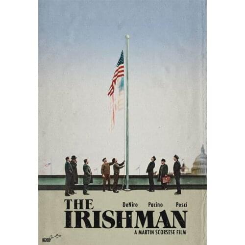 The Irishman Movie Art Print Silk Poster Home Wall Decor 24x36inch