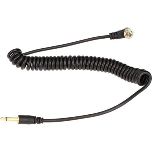 3.5mm To Male PC Flash Sync Cable Screw Lock For Trigger Studio Light