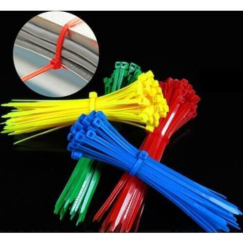 Cable Ties Assorted Industrial Supply Fasteners Plastic Wire Zip Ties Cable Organiser Nylon Self-locking Electric Cable Tie