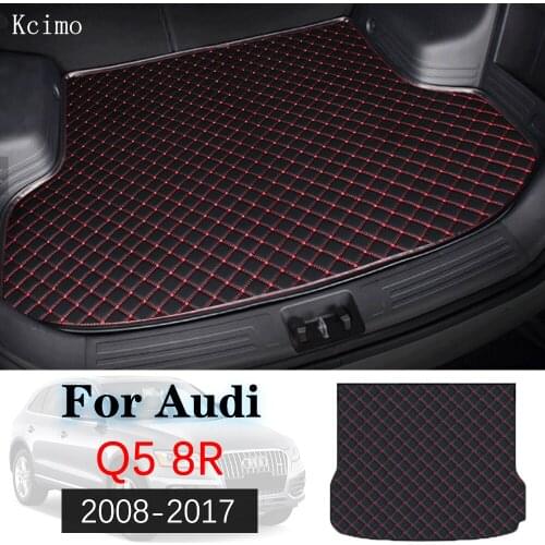 Leather Car Trunk Mat For Audi Q5 8R 2009 2010 2011 2012 2013 2014 2015 2016 Trunk Boot Mat Liner Pad Cargo pad Audi Cargo Liner